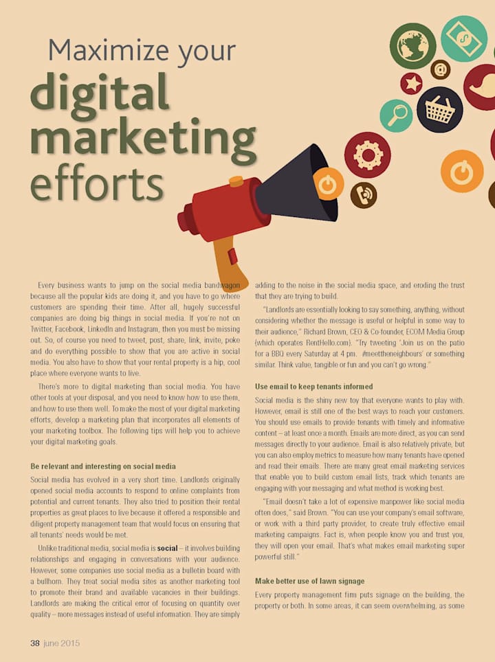 Cover image for Maximize your marketing efforts - article