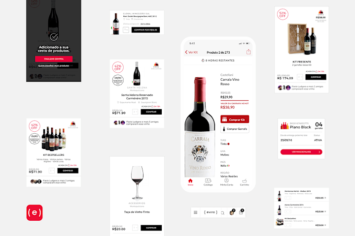 Cover image for ( evino ) Website & iOS App