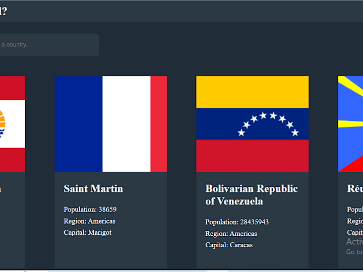 Cover image for REST COUNTRIES API