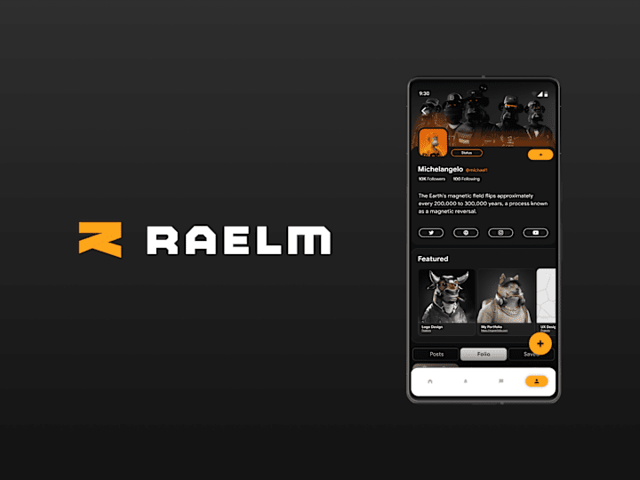 Cover image for Raelm - Product Design (UX) for a Social Sharing App