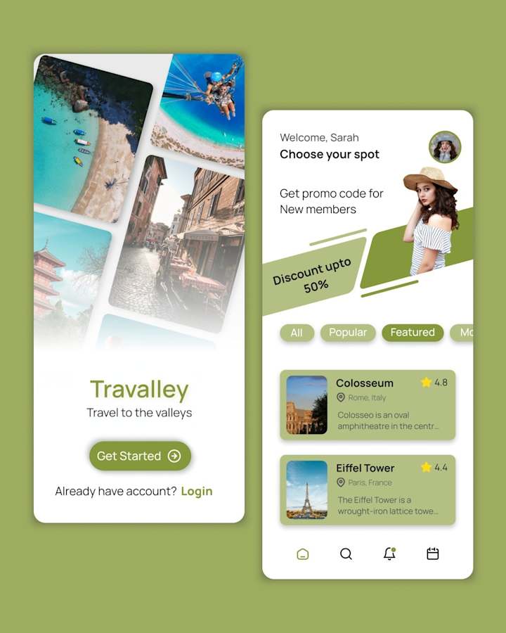 Cover image for Travelly Mobile App Design 