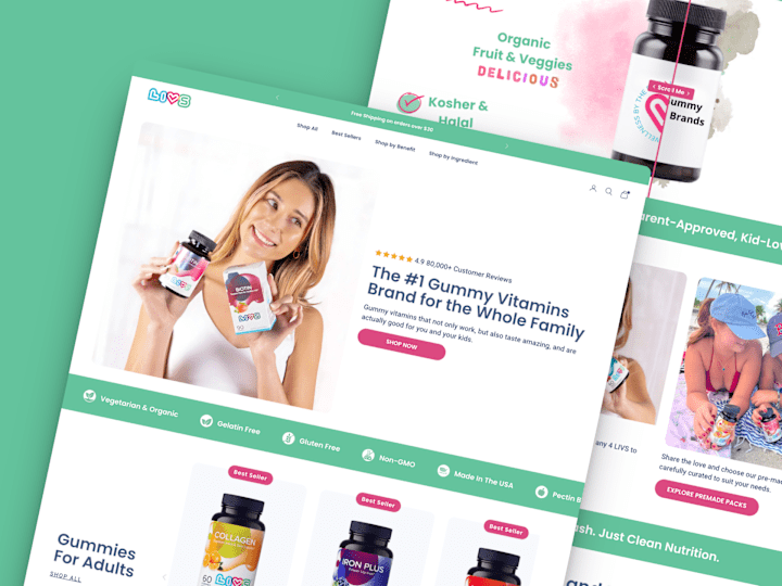 Cover image for LIVS | Designed & Developed Homepage in Replo