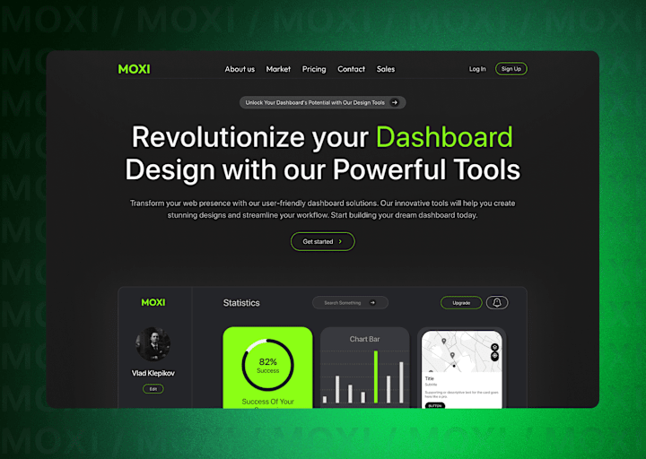 Cover image for MOXI Dashboard Website