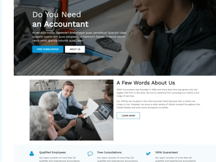 Cover image for Accountant Website