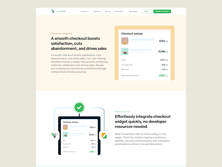 Cover image for Vesicash [Landing Page Design]