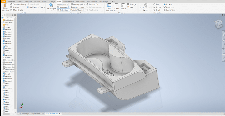 Cover image for 3D printable car cup holder