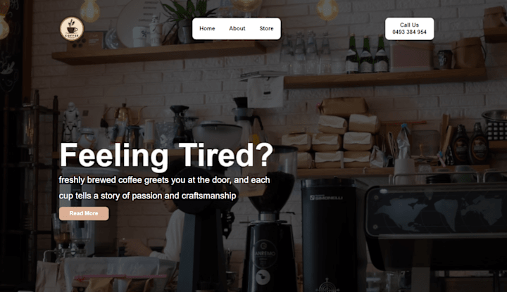 Cover image for Coffee Shop Website