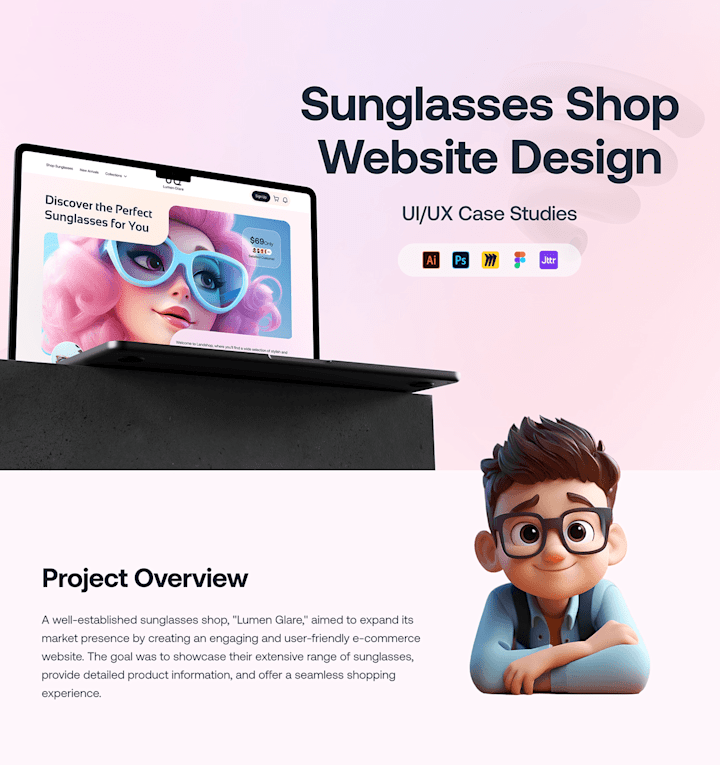 Cover image for Sunglasses Shop website UXUI Design :: Behance