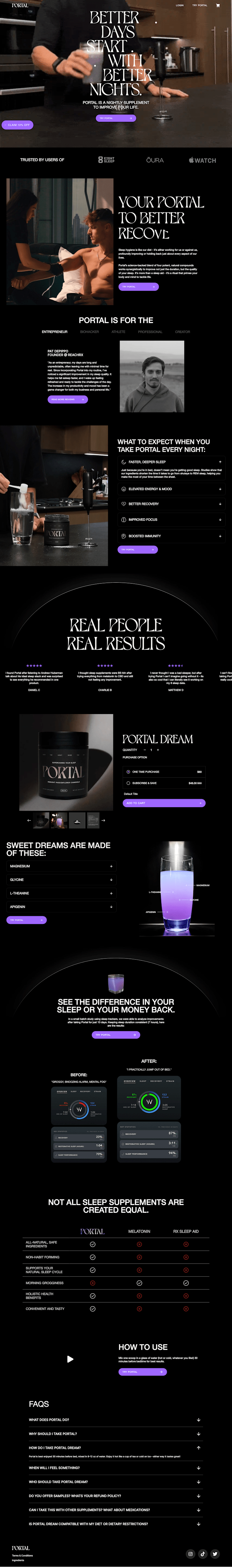 Cover image for Portal Dream Landing Page Design & Development