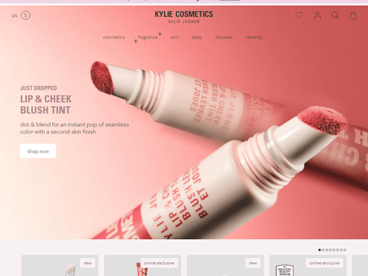 Cover image for Cosmetics website that pops as much as your product - Shopify