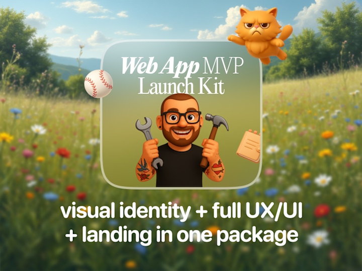 Cover image for Web App MVP Launch Kit - Brand + UI/UX + Landing Page
