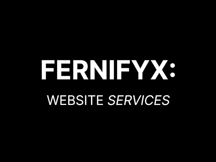 Cover image for Website Services: Design & Development