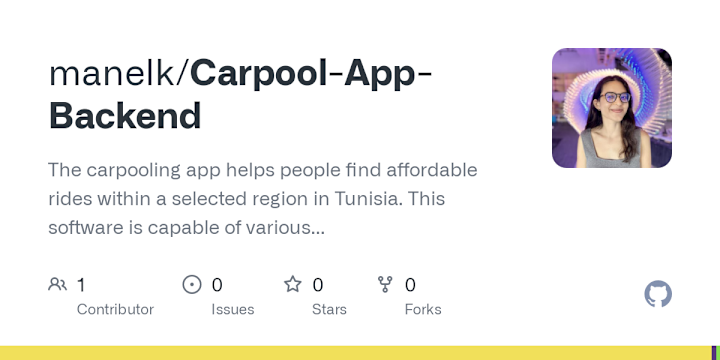 Cover image for manelk/Carpool-App-Backend