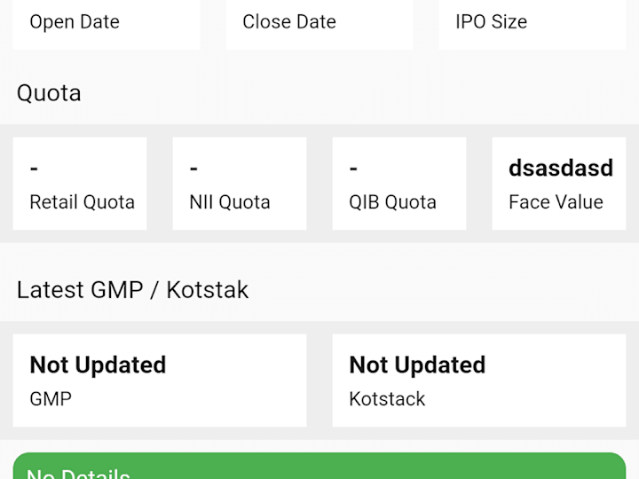 Cover image for Upcoming IPO - IPO Analysis, News and Notification App