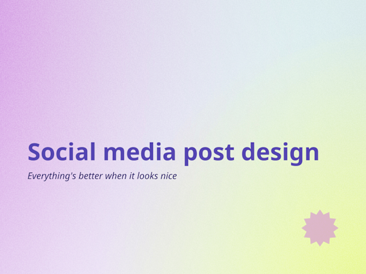 Cover image for 📸 Social media post design 