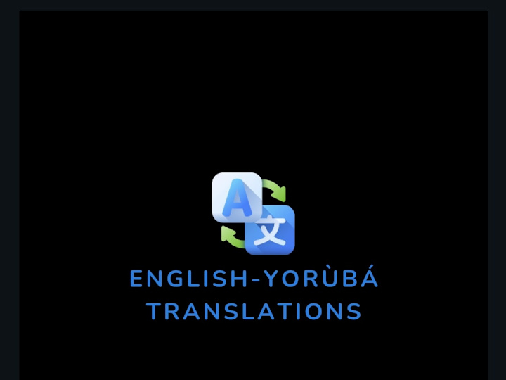 Cover image for Yorùbá Translation 
