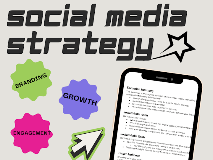 Cover image for Social Media Strategy Plan