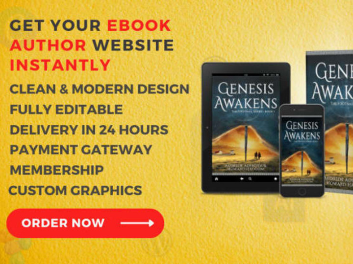 Cover image for Design clean ebook author, book author website development