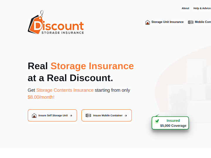 Cover image for Discount Storage Insurance