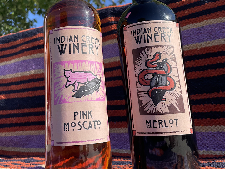 Cover image for Indian Creek Wine Label Design