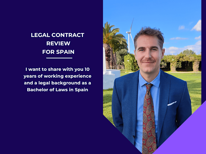 Cover image for Legal advisor in Spain