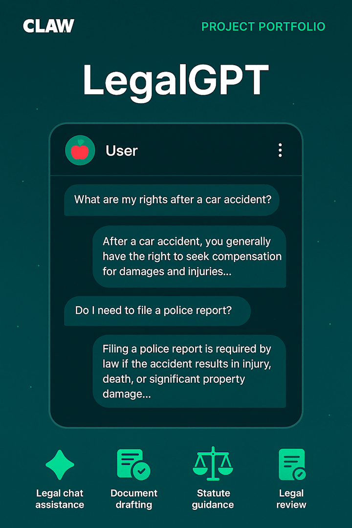 Cover image for Development of LegalGPT for Claw LegalTech