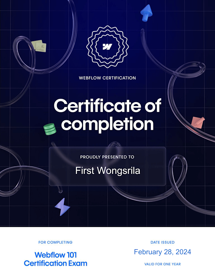 Cover image for Webflow Certification 