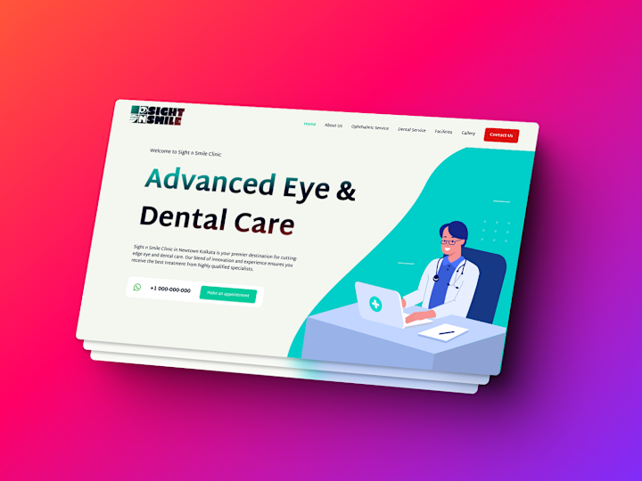 Cover image for Advanced Eye and Dental Care Website :: Behance