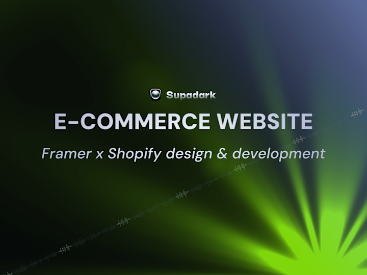 Cover image for E-commerce Website Design & Development