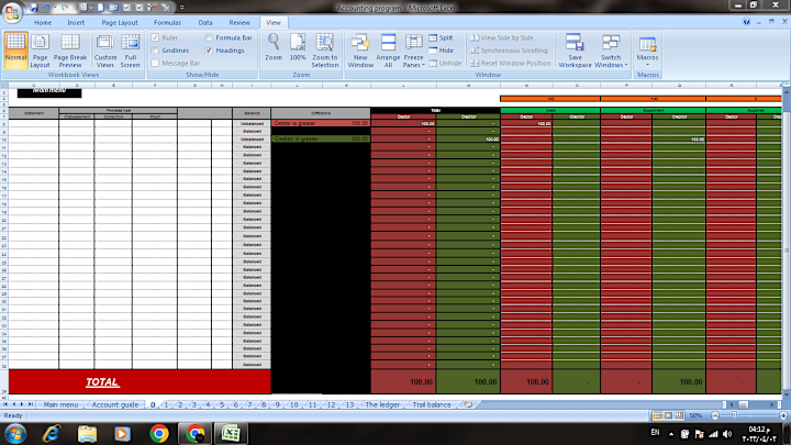 Cover image for A simple accounting program