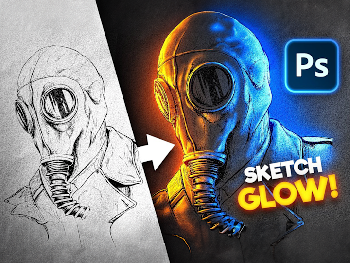 Cover image for Elevate Your Artwork Neon Glow Effects for Sketches in Photoshop