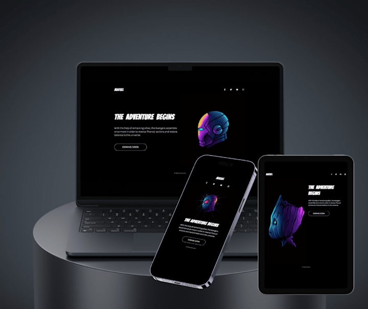 Cover image for Marvel Landing Page