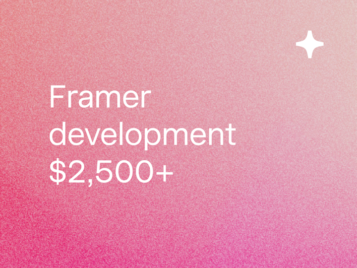 Cover image for Framer Landing Page (Development)