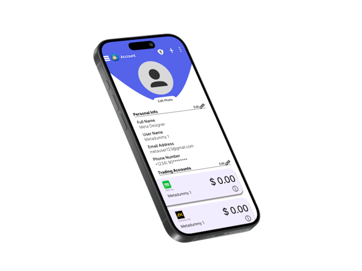Cover image for New User Interface for MetaTrader Mobile App(Revamped).