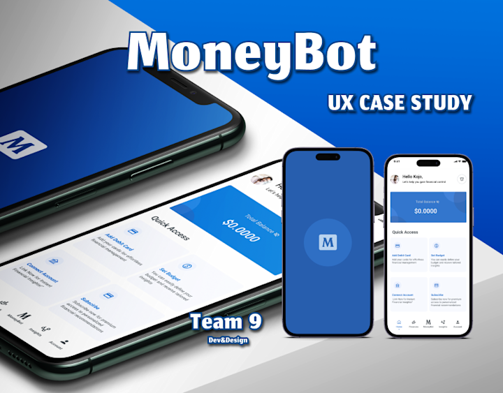 Cover image for MoneyBot- Managing your Income and Expenses better on Behance