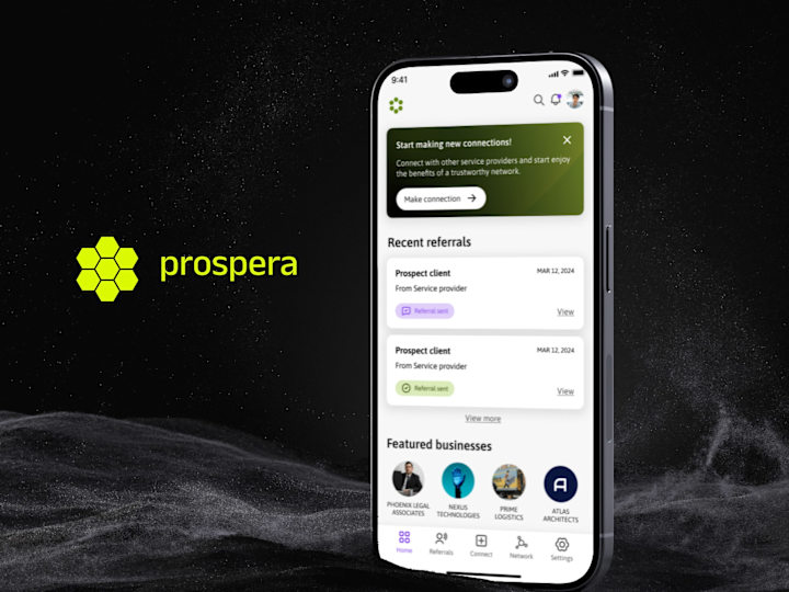 Cover image for UI/UX Design for Prospera