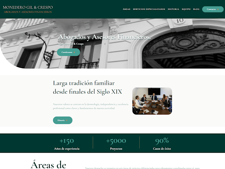 Cover image for Monedero Gil & Crespo Lawyers Web