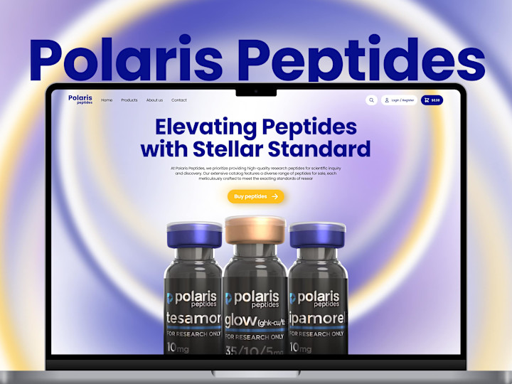 Cover image for Polaris Peptides — Ecommerce | WordPress | Woocommerce | Figma