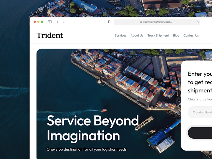 Cover image for Landing Page Design for Trident Logistics