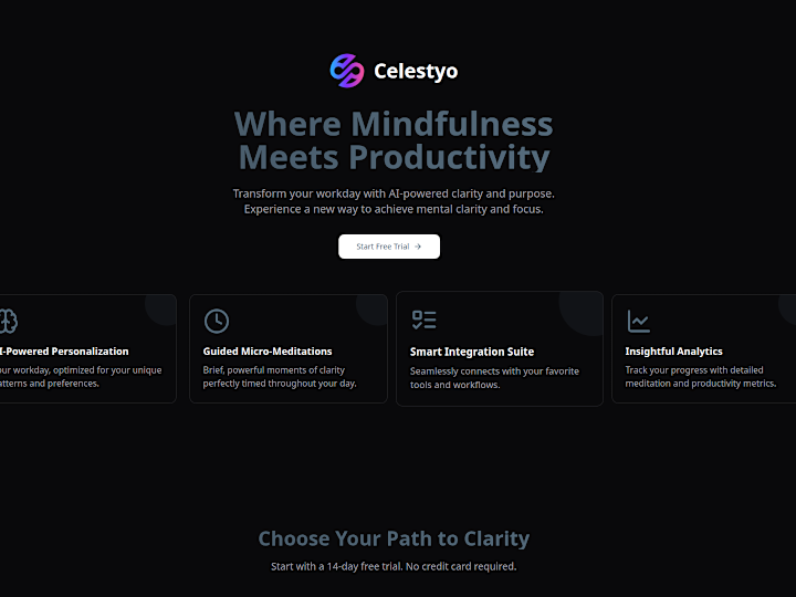 Cover image for Celestyo - AI-powered Wellness Platform