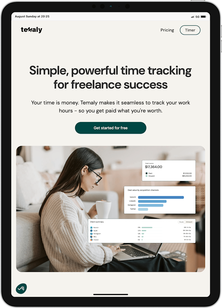 Cover image for Temaly: Your freelance success partner