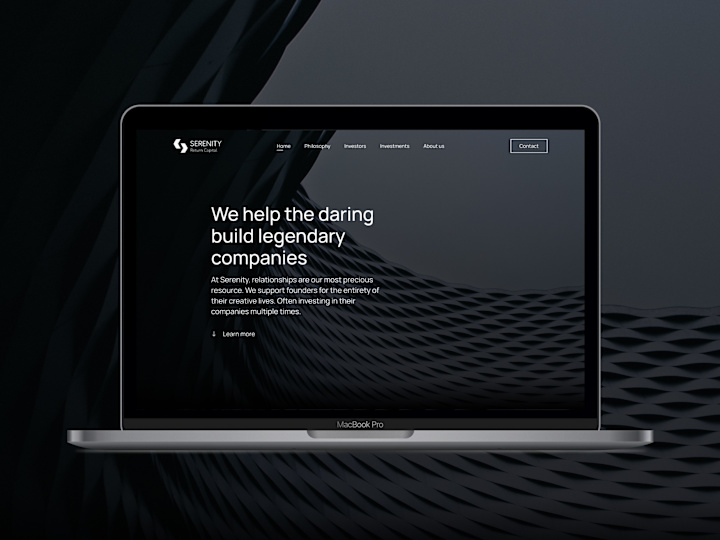 Cover image for Serenity Return Capital Landing Page