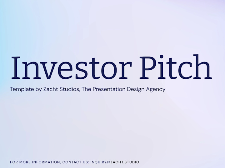Cover image for Investor Pitch Template