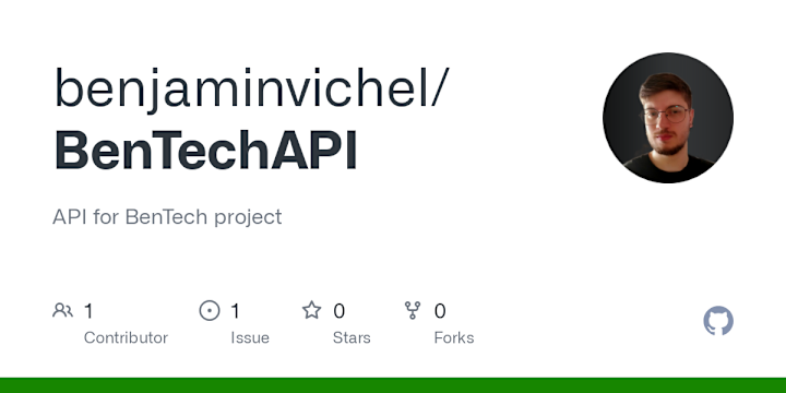 Cover image for BenTechPatternMVP API Development