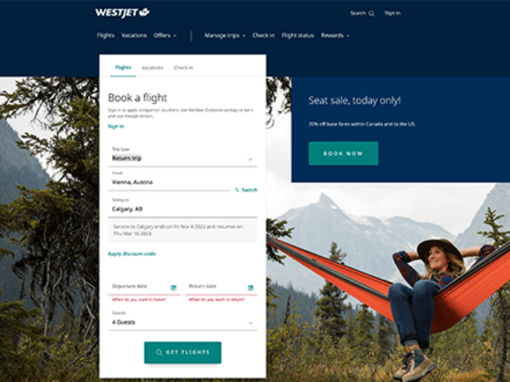 Cover image for WestJet