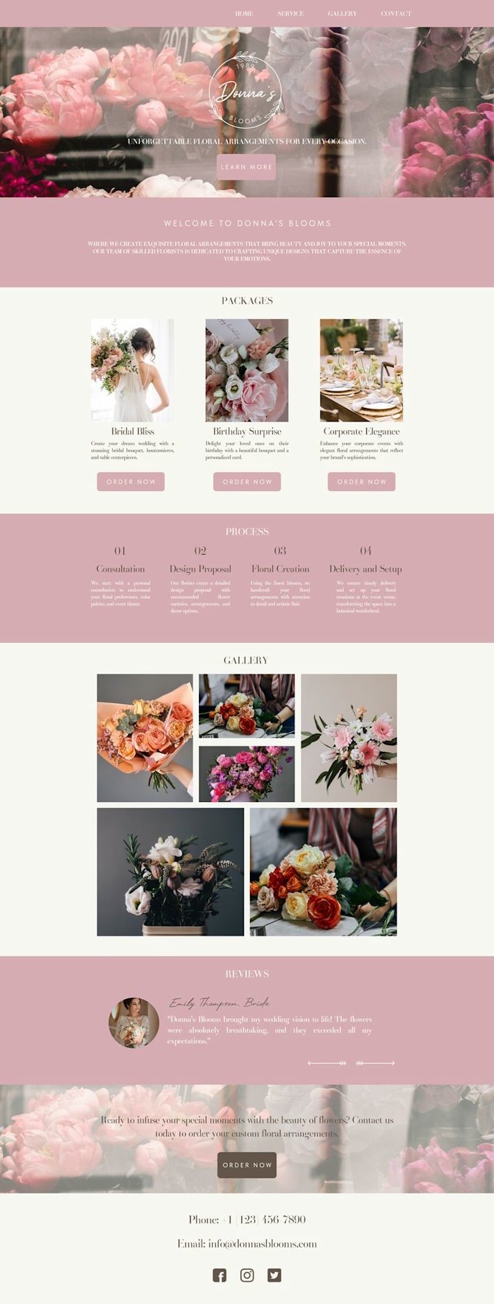 Cover image for Florist Portfolio Website Design