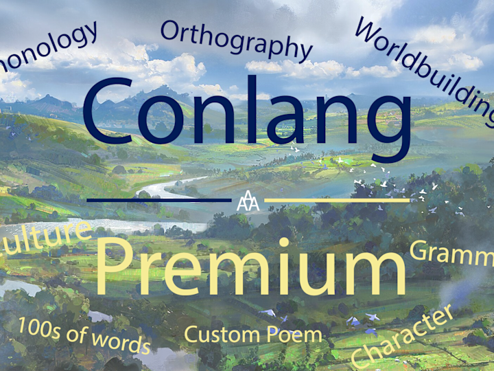 Cover image for I will bring your idea for a fictional language to life [PREM]