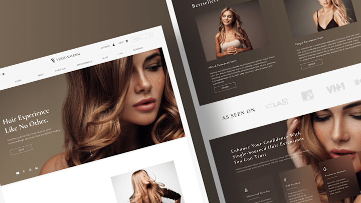 Cover image for Website Design - Hair Extensions e-commerce