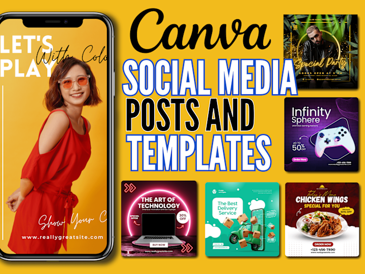 Cover image for I will design highly converting social media posts and canva tem