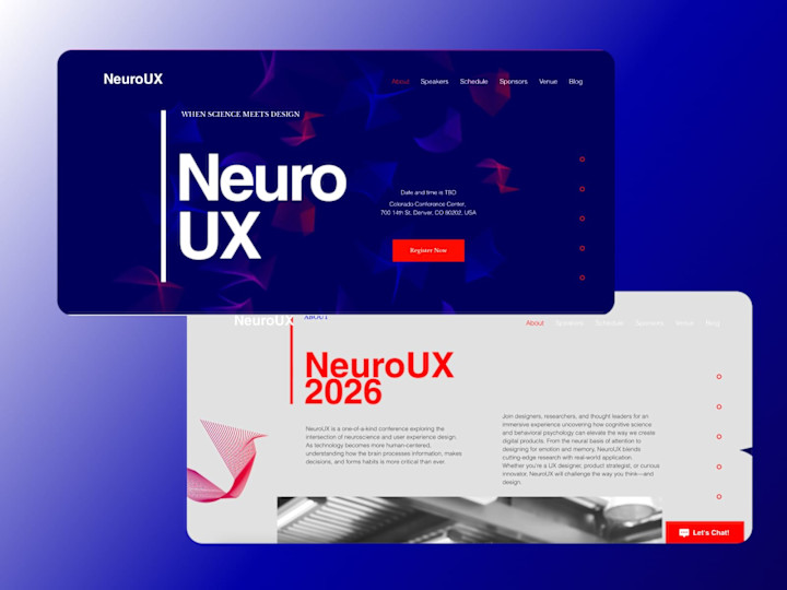 Cover image for NeuroUX Conference Website Design and Development